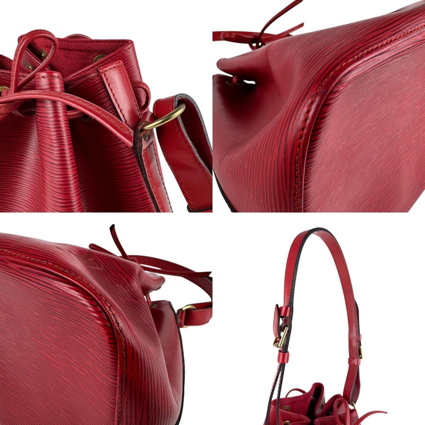 Louis Vuitton Epi Petit Noe Shoulder Bag In Leather