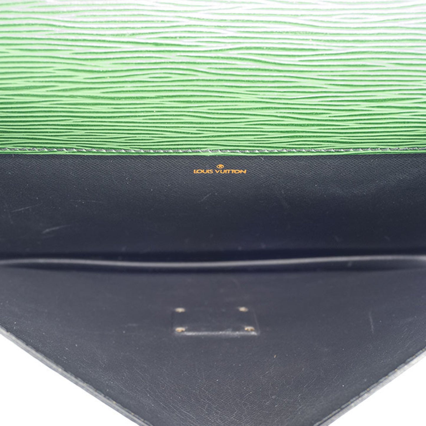 Louis Vuitton Porte-Document Senator Case Clutch Bag M54455 Epi Leather Green