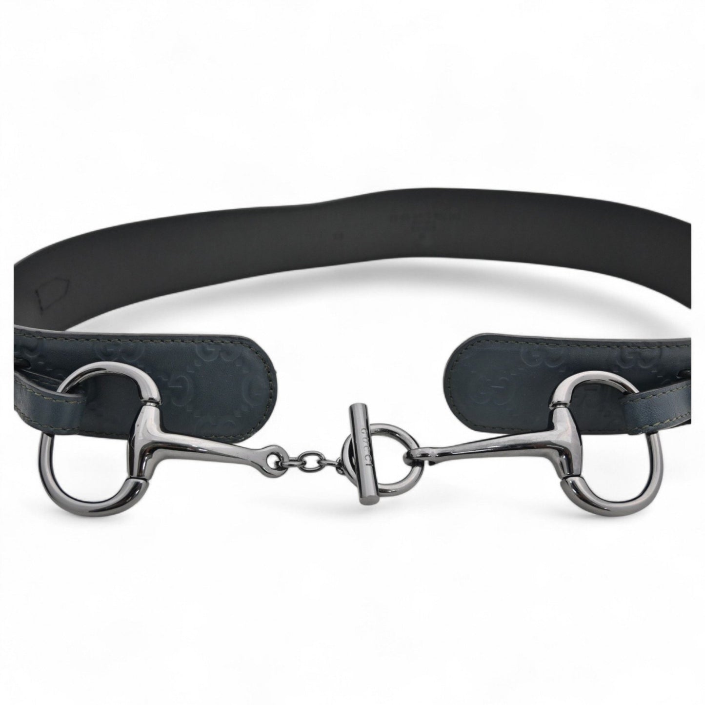 Gucci Shima Horsebit Belt In Green