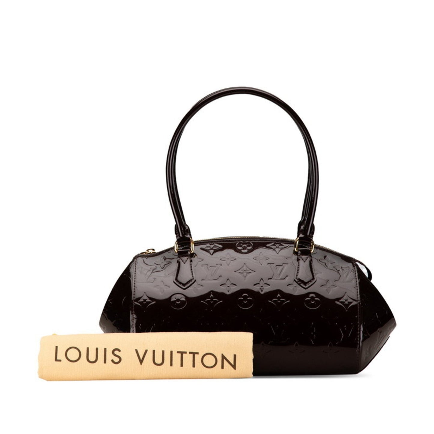 Louis Vuitton Monogram Vernis Sherwood Pm Handbag M91493 Amaranth Purple Patent Leather
