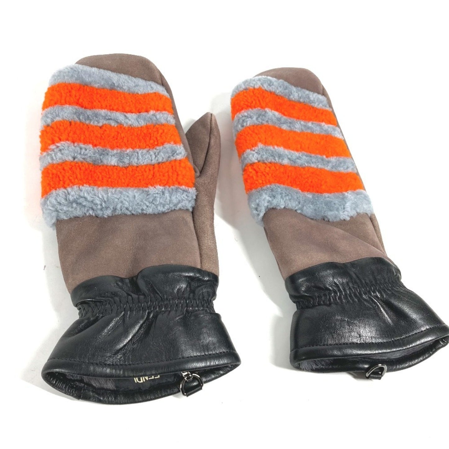 Fendi Fxy018 Mouton Gloves Angora