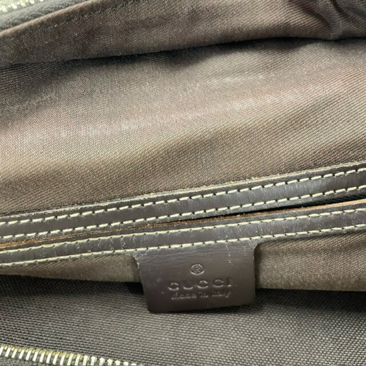 Gucci 201446 Shoulder Bag Brown Gg Supreme Canvas