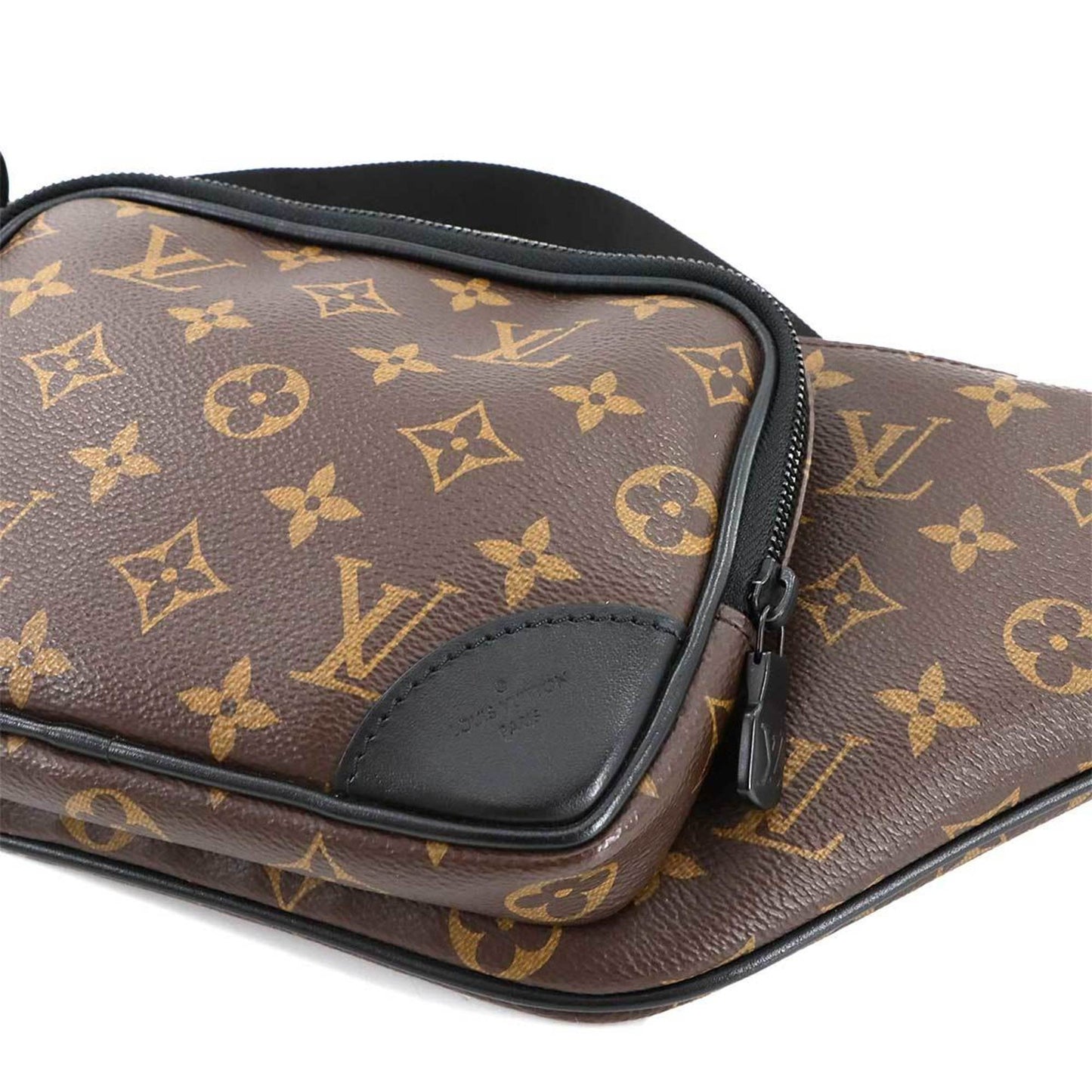 Louis Vuitton Louis Vuitton Monogram Macassar Christopher Bum Bag Body Waist Pouch Black M45337
