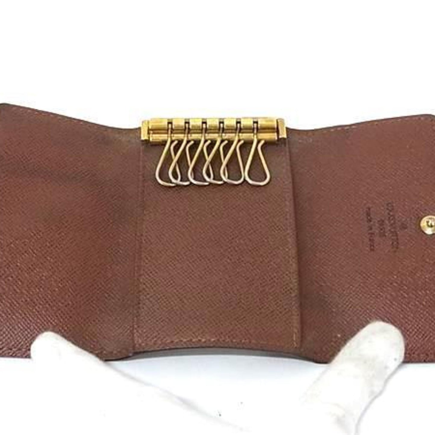 Louis Vuitton Monogram Multicle 6 Key Case M62630 Brown Leather 6-Ring