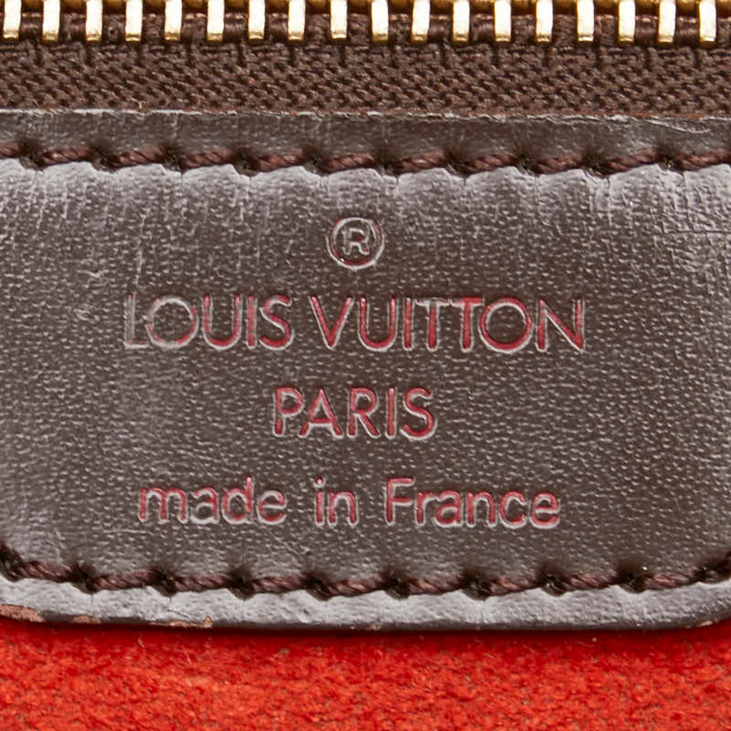 Louis Vuitton Damier Manosque Tote Bag N51121 Brown Leather