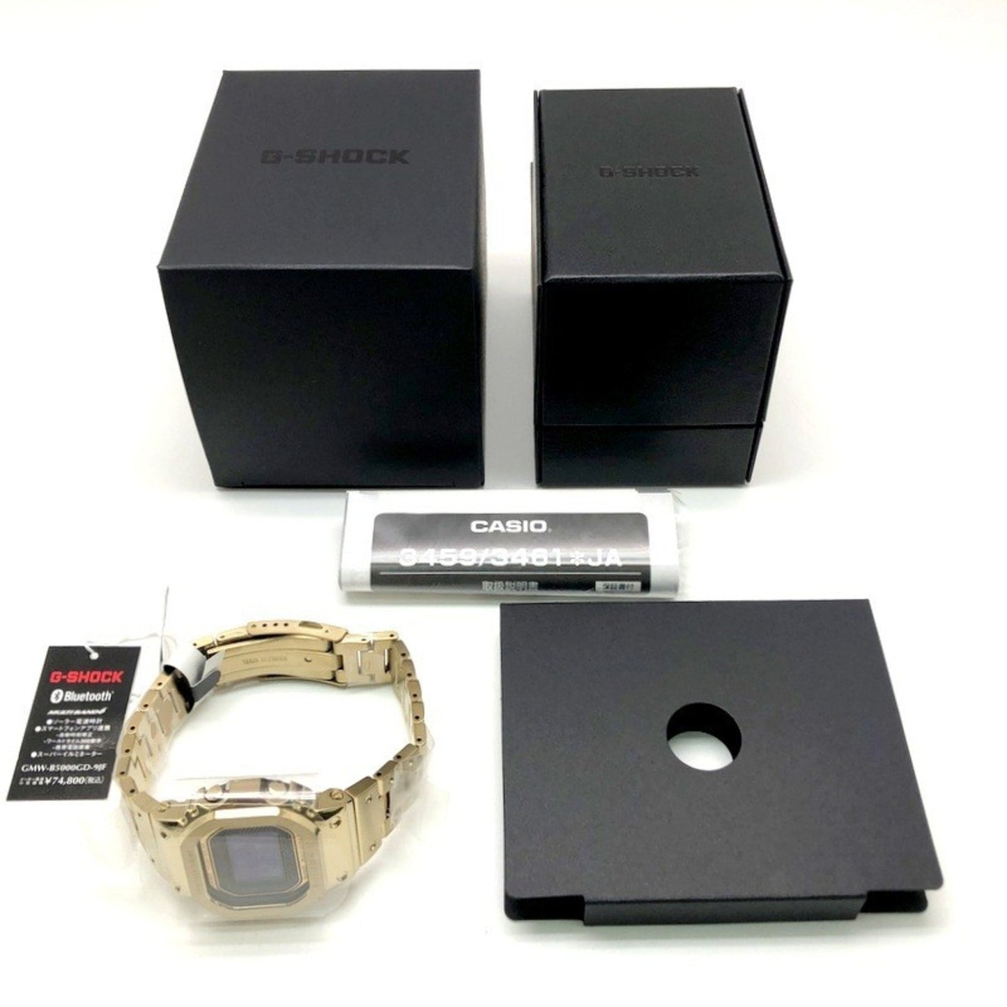 G-Shock Casio Watch Gmw-B5000Gd-9 Full Metal Gold Radio Solar Bluetooth Mobile Link Led Backlight