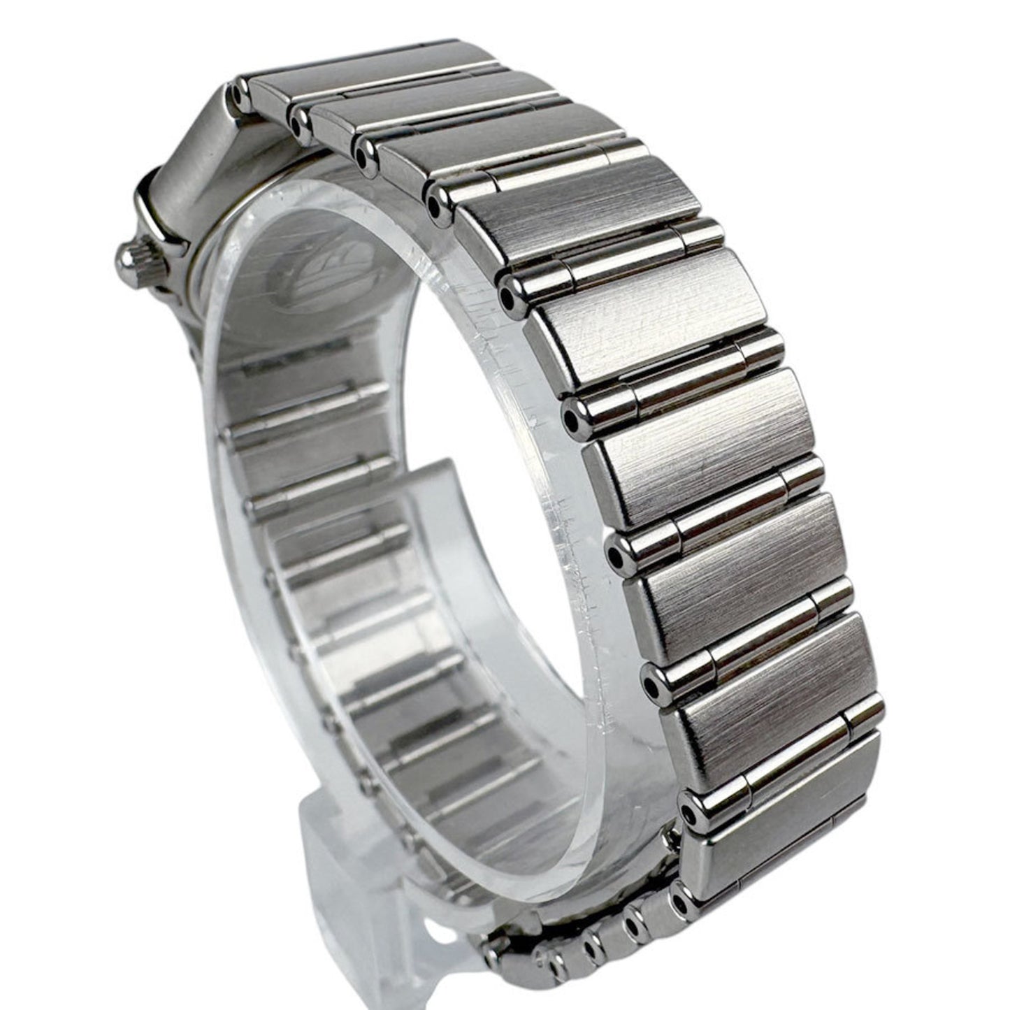 Omega Constellation Watch Stainless Steel Bezel Diamond Silver X White