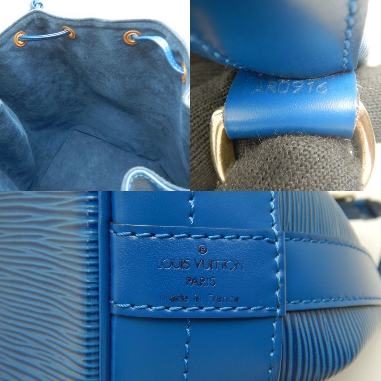 Louis Vuitton Epi Noe M44005 Shoulder Bag In Toledo Blue