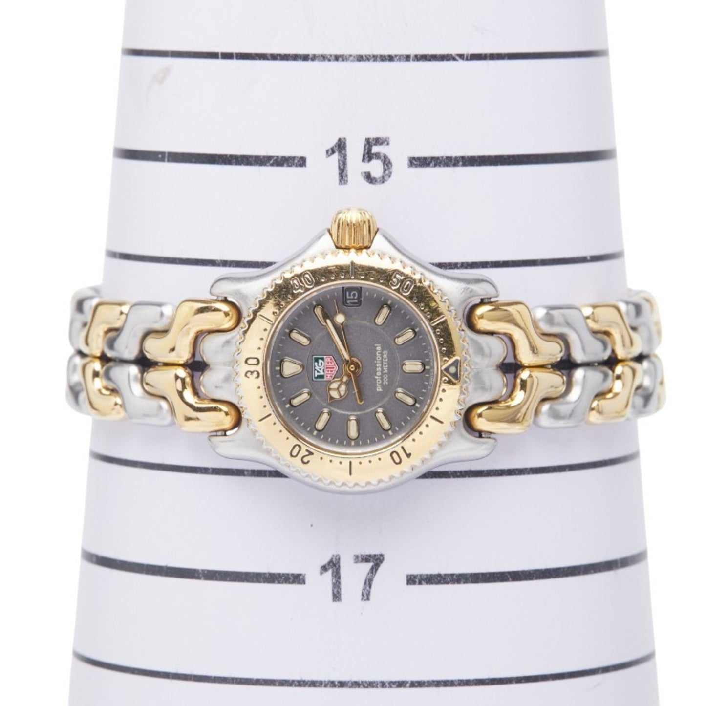 Tag Heuer Cell Watch Wg1420-0 Quartz Gray Dial Stainless Steel Plated