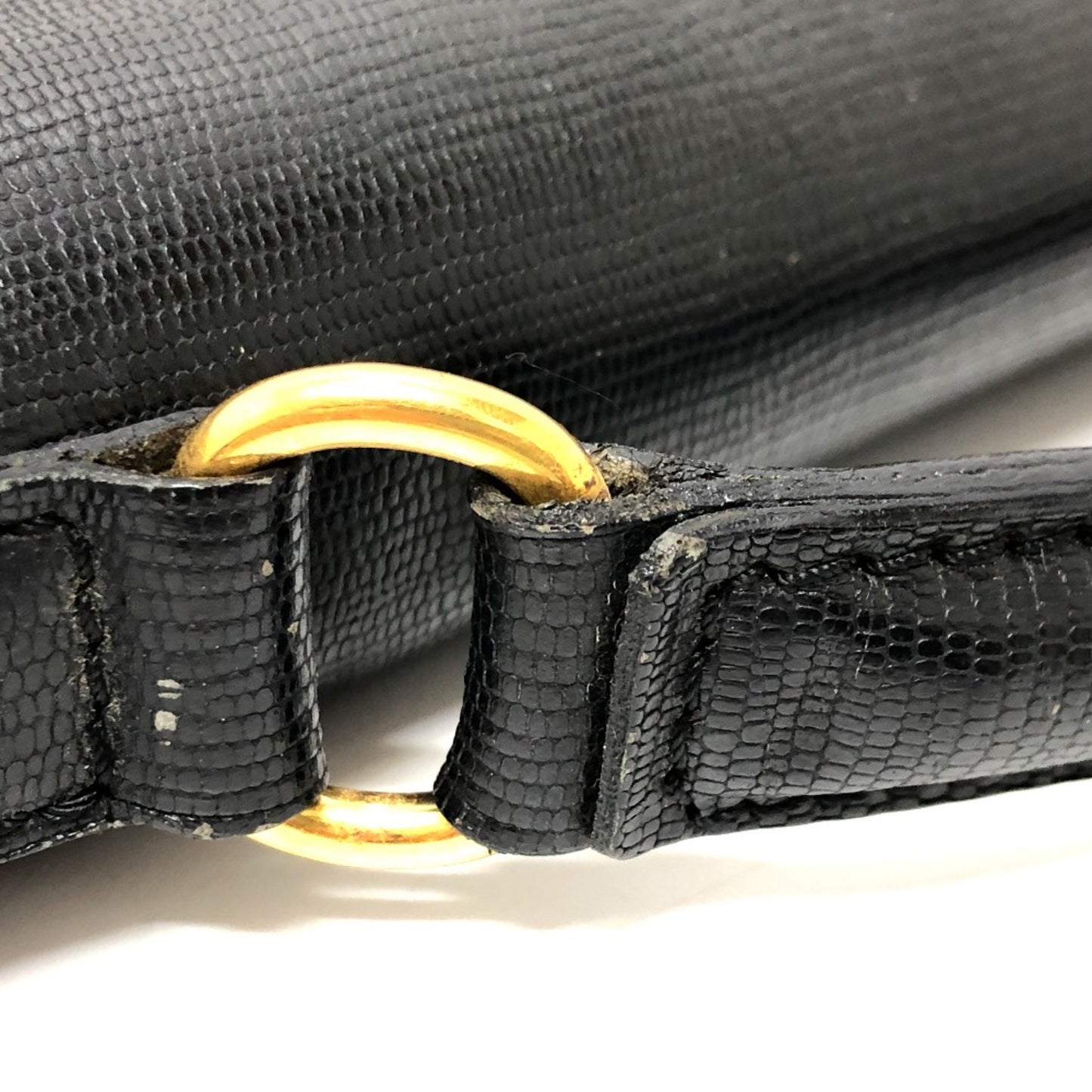 Celine Double Pocket 2Way Bag Shoulder Bag Black Goldhardware