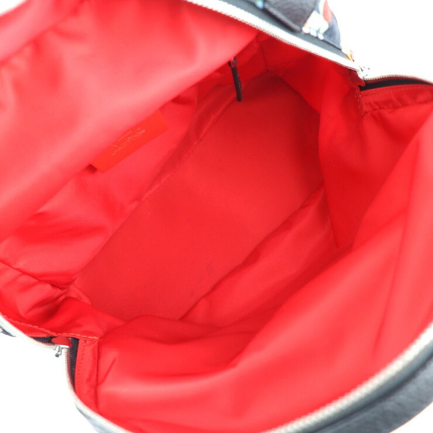 Christian Louboutin Backloubi Small Backpack/Daypack 1195152 Nylon Leather Multicolor Silver