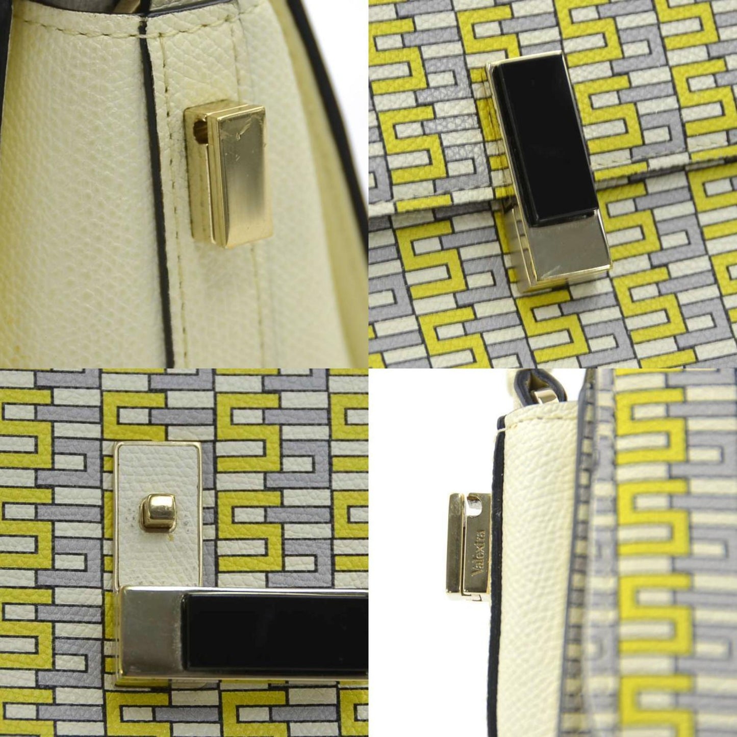 Valextra Iside Crossbody Leather Handbag/Shoulder Bag In Yellow