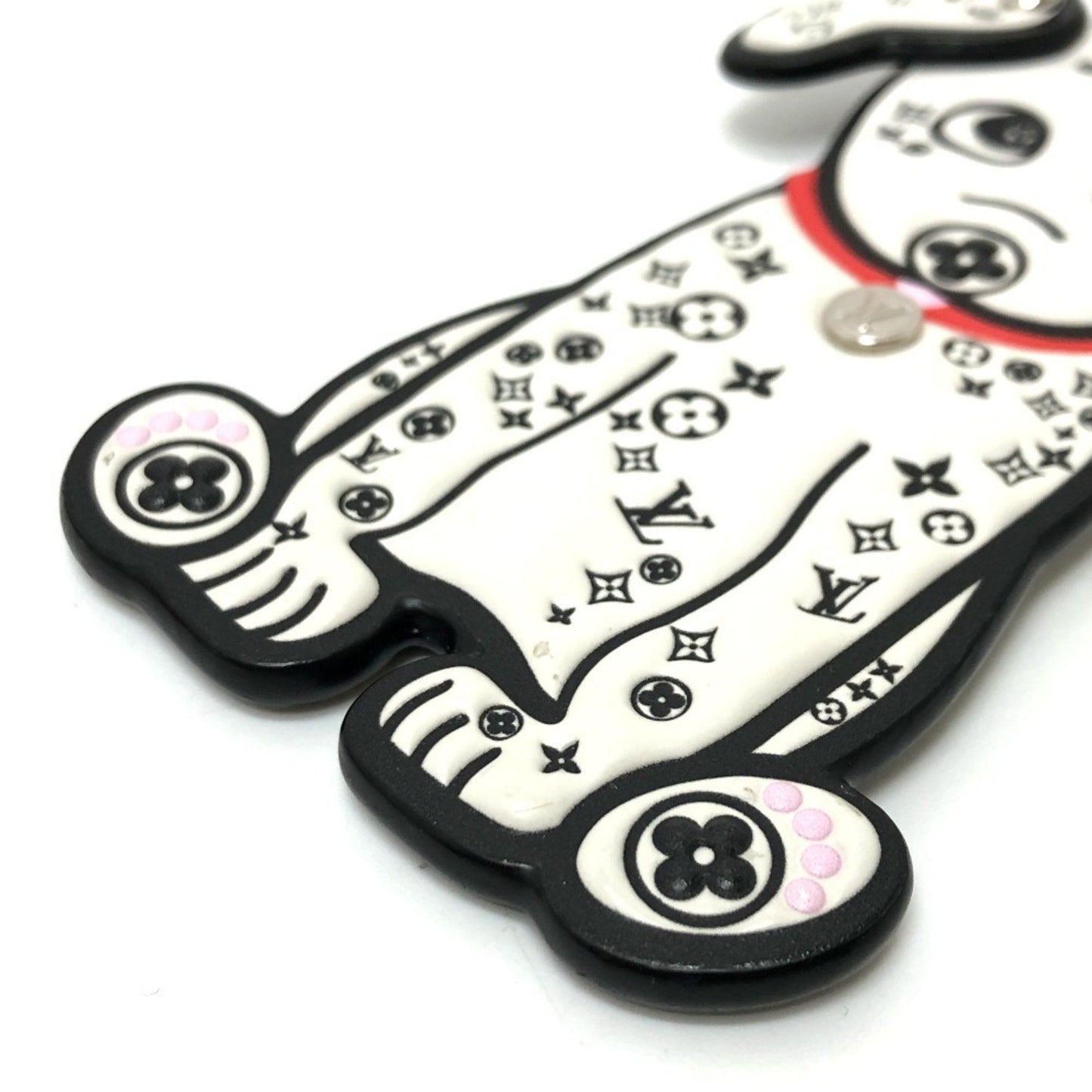 Louis Vuitton M00746 Porte-Cls Dalmatian Keychain/Bag Charm Leather