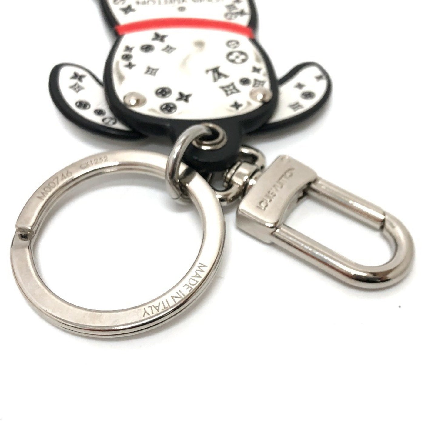 Louis Vuitton M00746 Porte-Cls Dalmatian Keychain/Bag Charm Leather
