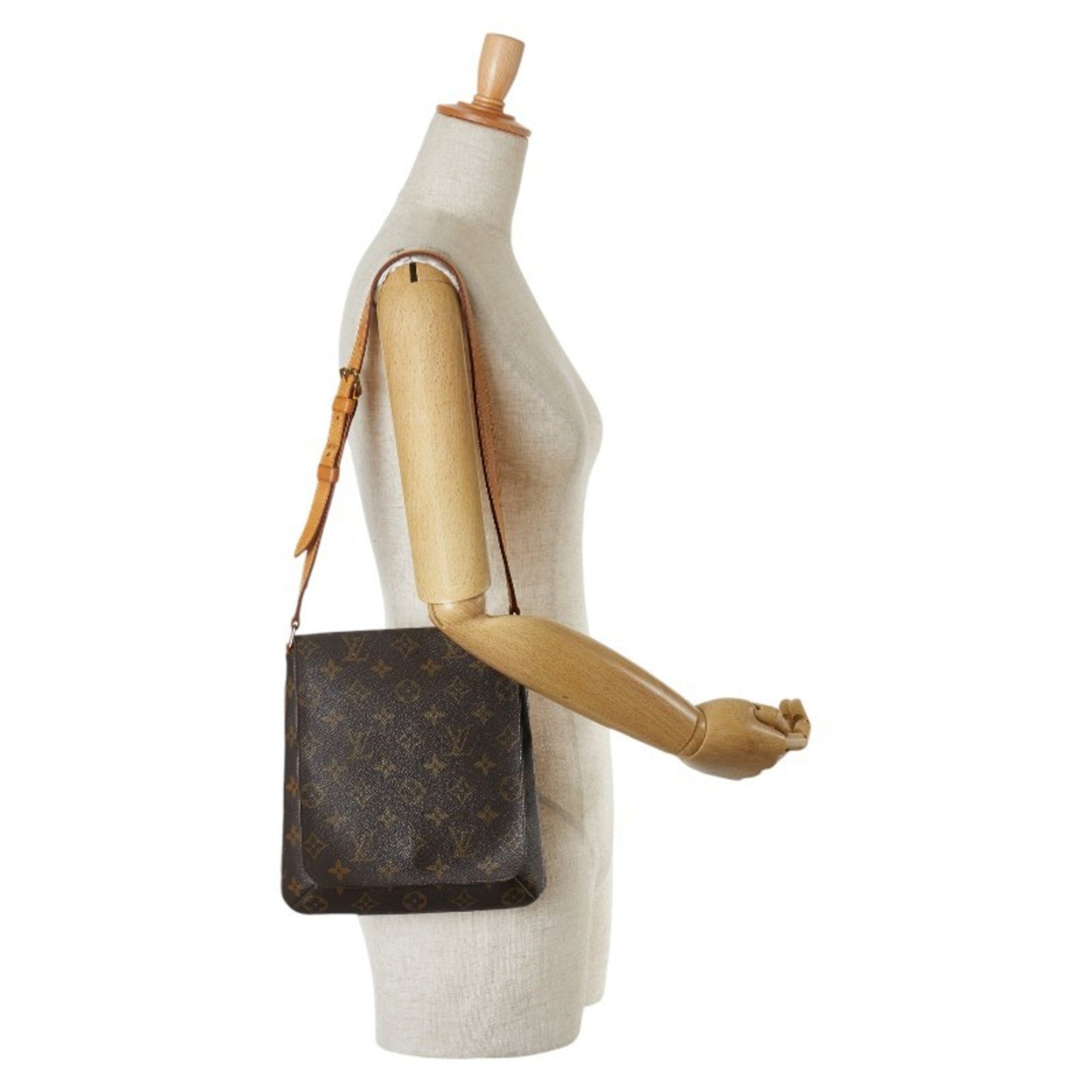 Louis Vuitton Monogram Musette Salsa Short Shoulder Bag M51258 Brown Pvc Leather