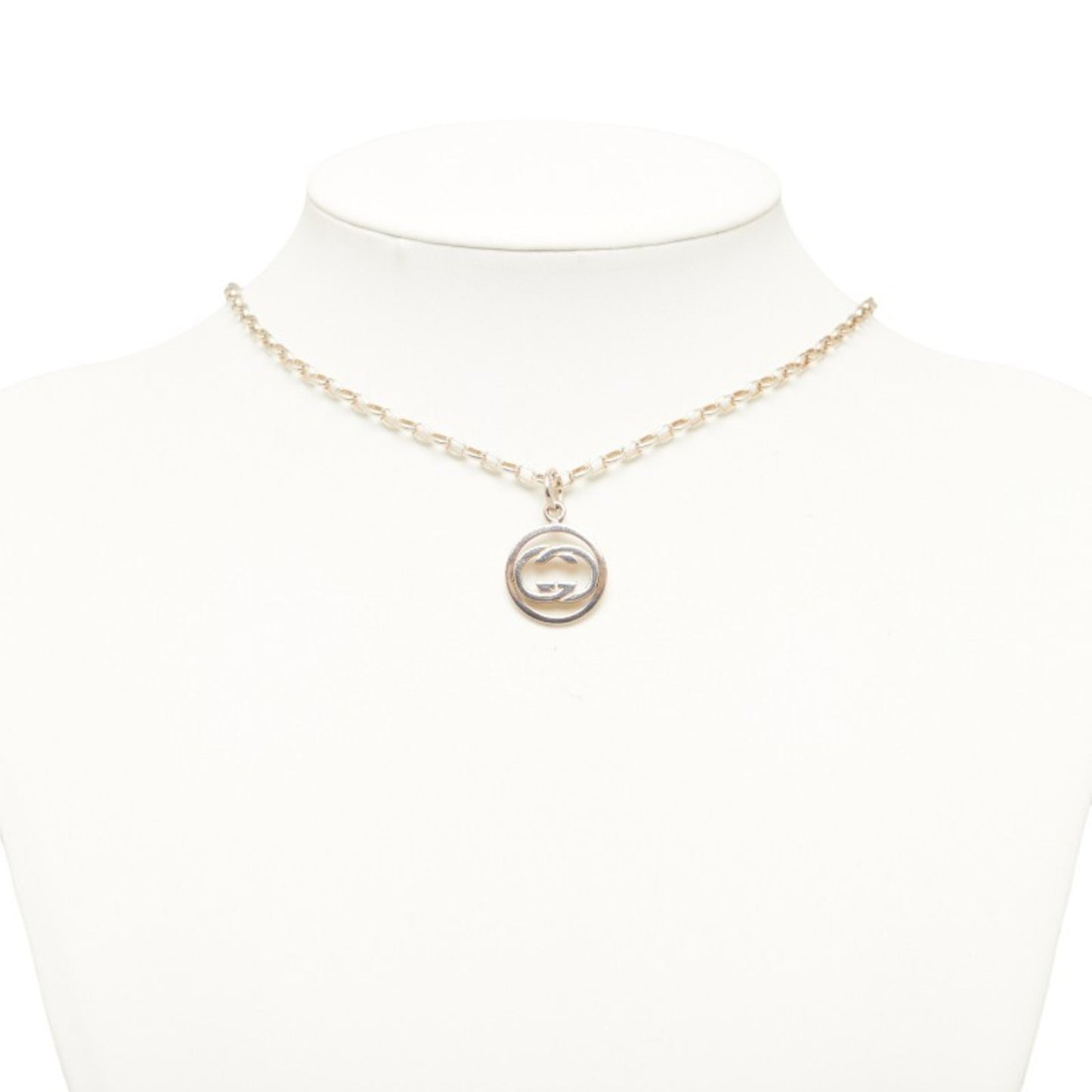 Gucci Interlocking G Necklace Silver Sv925