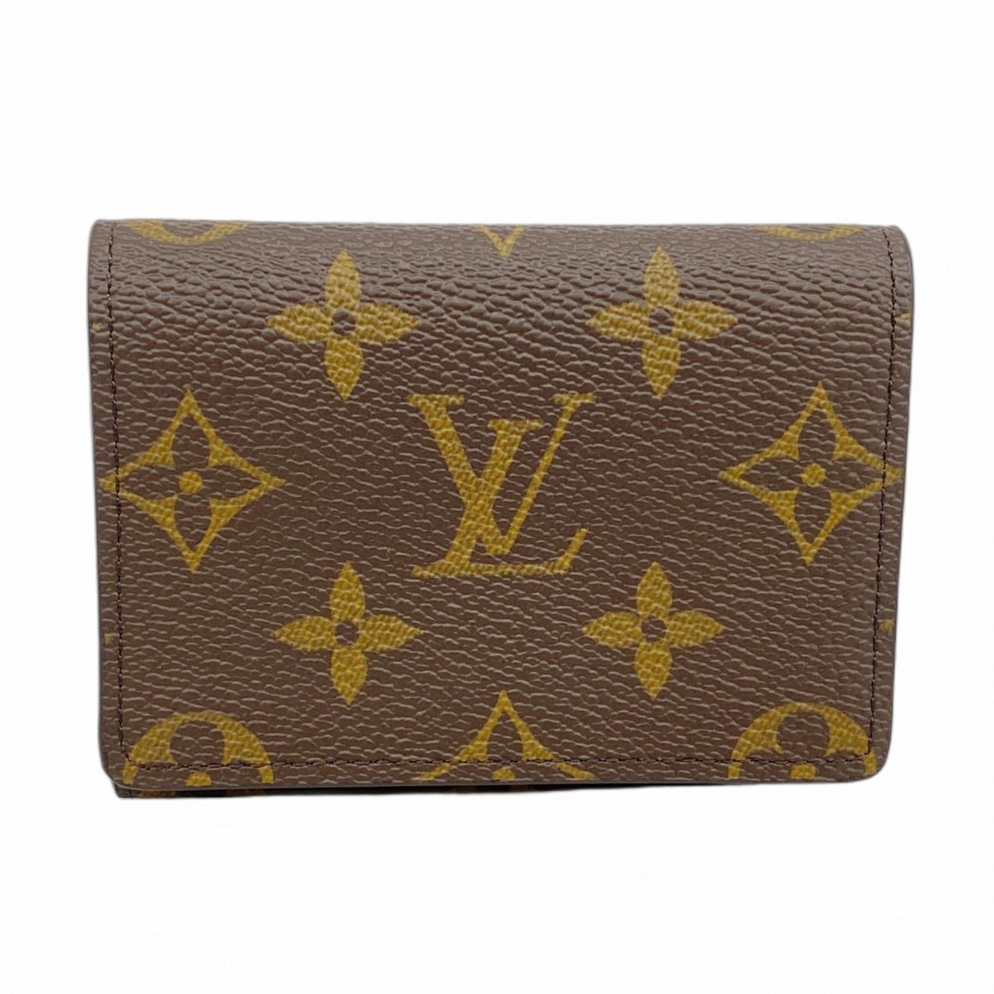 Louis Vuitton Monogram Envelope Carte De Visite Business Card Case M63801 Brown