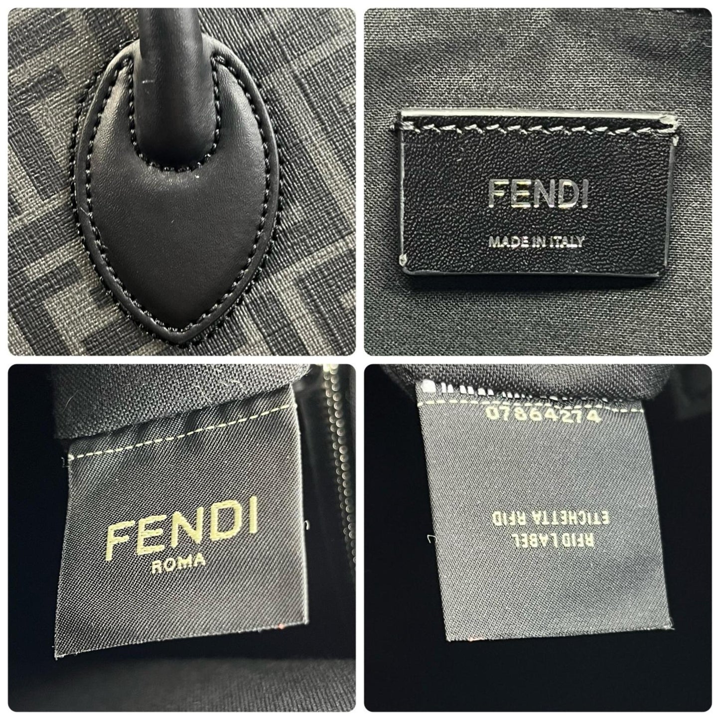 Fendi Vertical Zucca Tote Bag