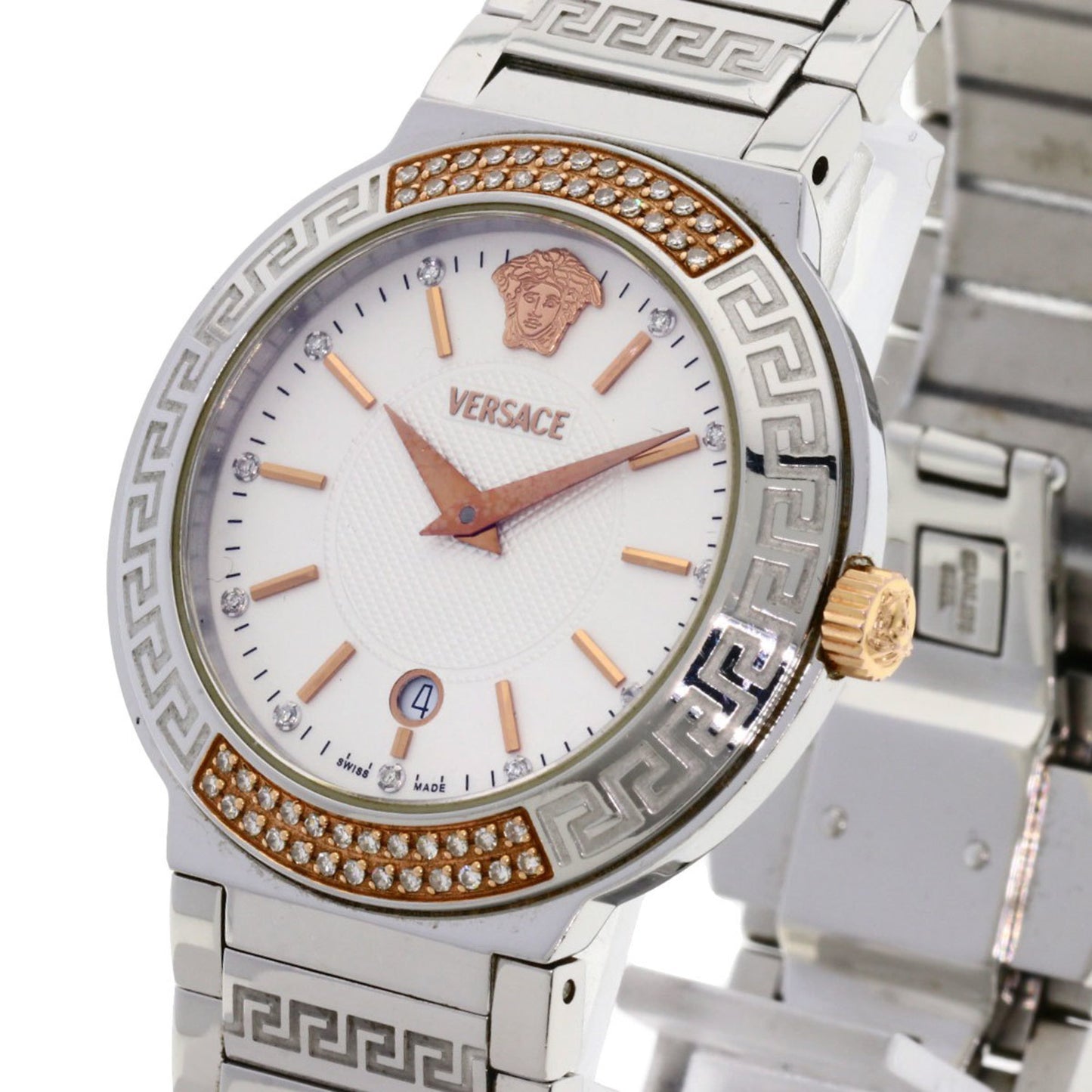 Versace Zsq81 Motif Watch Stainless Steel Ss