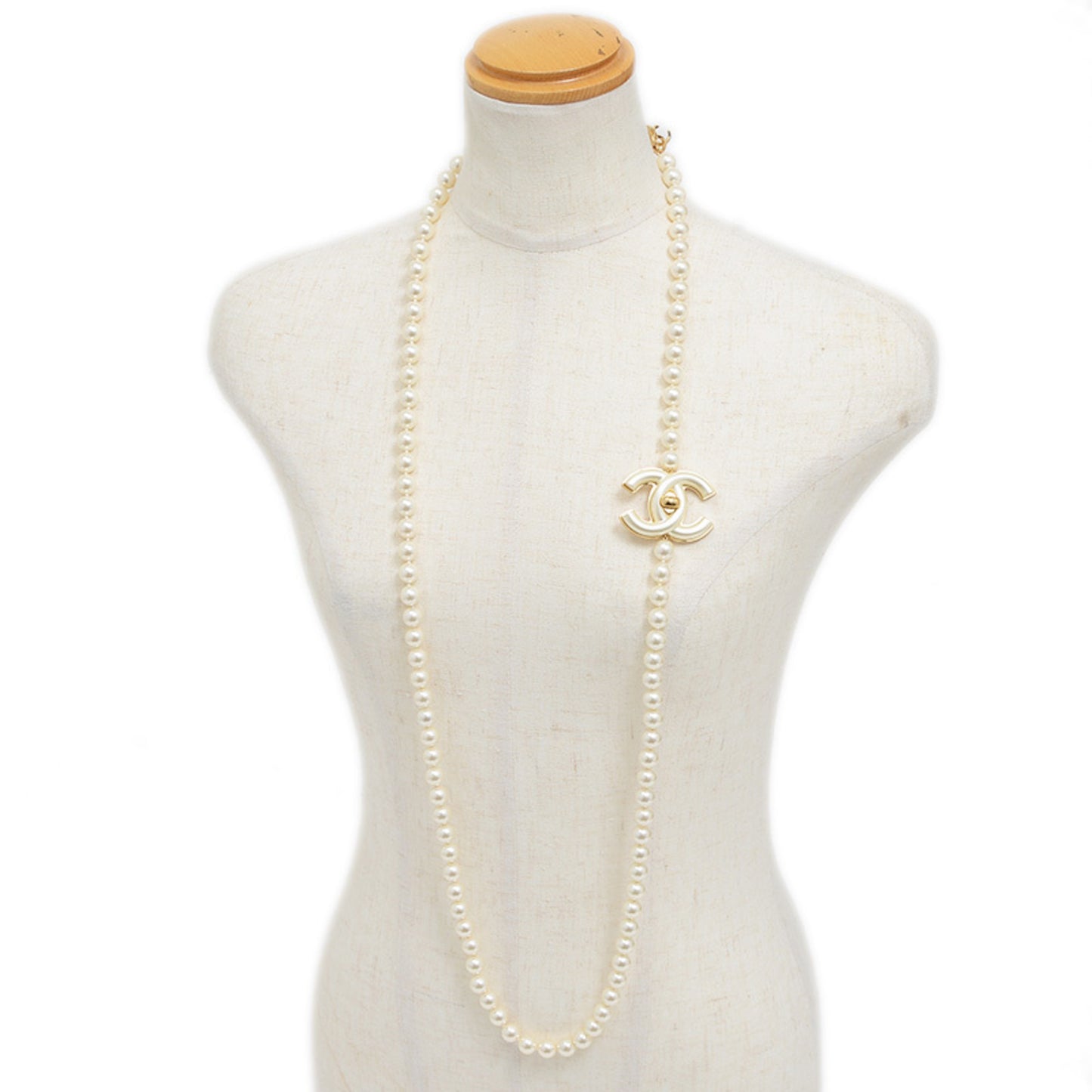 Chanel Long Necklace With Coco Mark