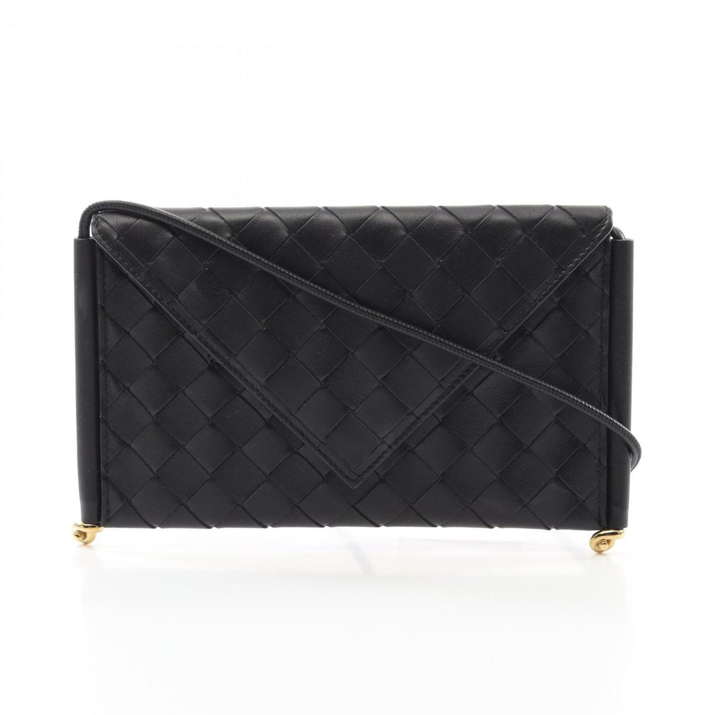 Bottega Veneta Intrecciato Phone Pouch Shoulder Bag Leather