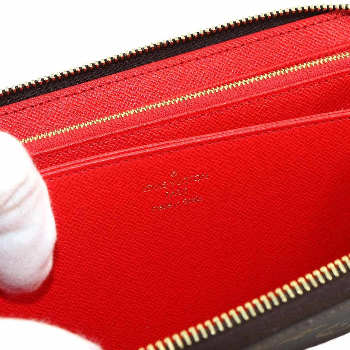 Louis Vuitton Monogram Zippy Wallet Round Long Coquelicot M41896 Rfid