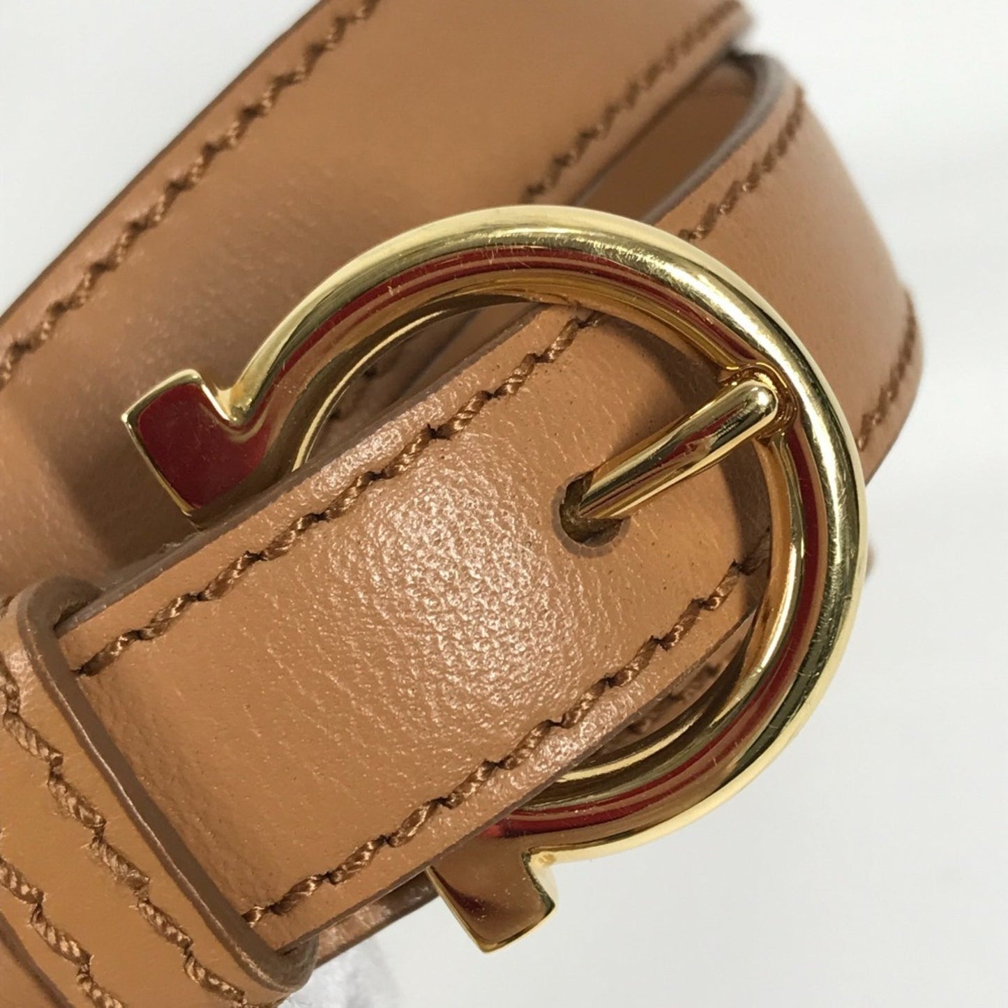 Salvatore Ferragamo Gancini Logo Sofia 2Way Bag Shoulder Crossbody Handbag Straw Leather