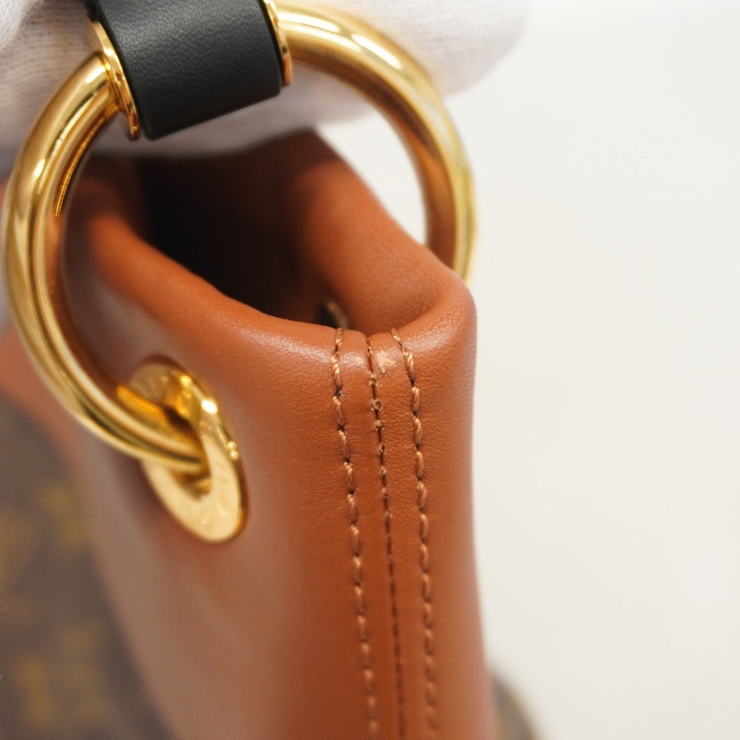 Louis Vuitton Monogram Tuileries Hobo Handbag M43155 Brown/Red 2-Way Bag