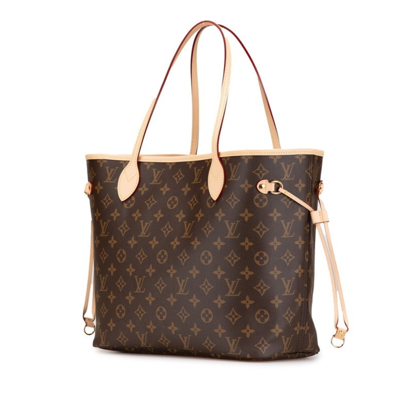 Louis Vuitton Monogram Neverfull Mm Tote Bag M40156 Brown Pvc Leather