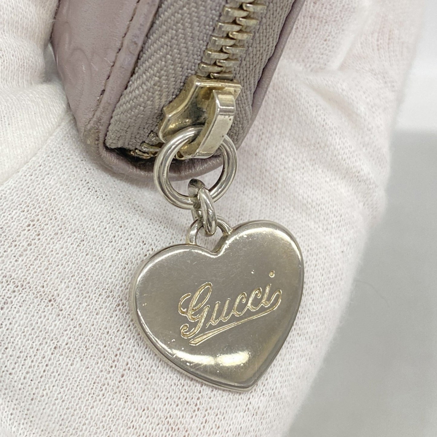 Gucci Long Wallet Guccissima 308260 Leather Pink