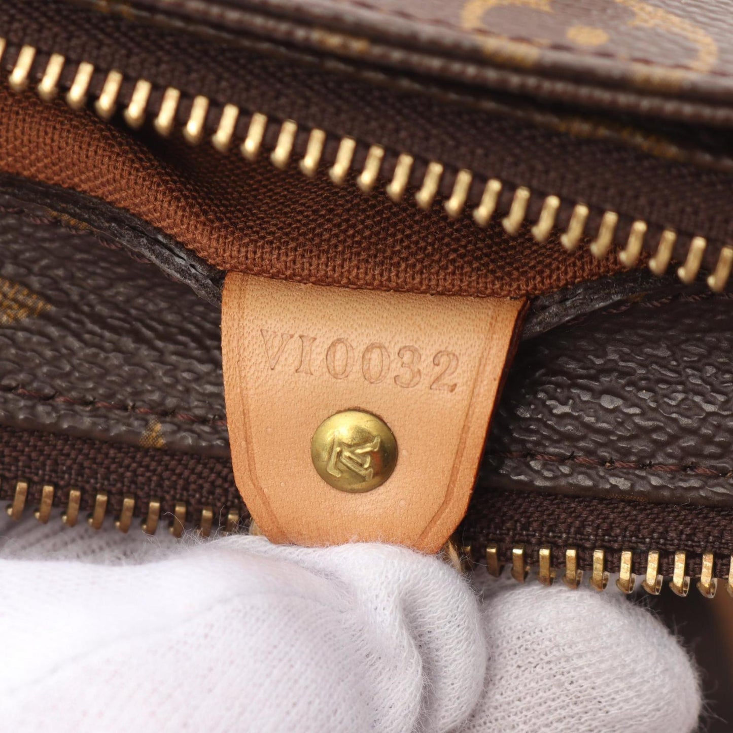 Louis Vuitton Cabas Piano Shoulder Bag Coated Canvas Leather Monogram