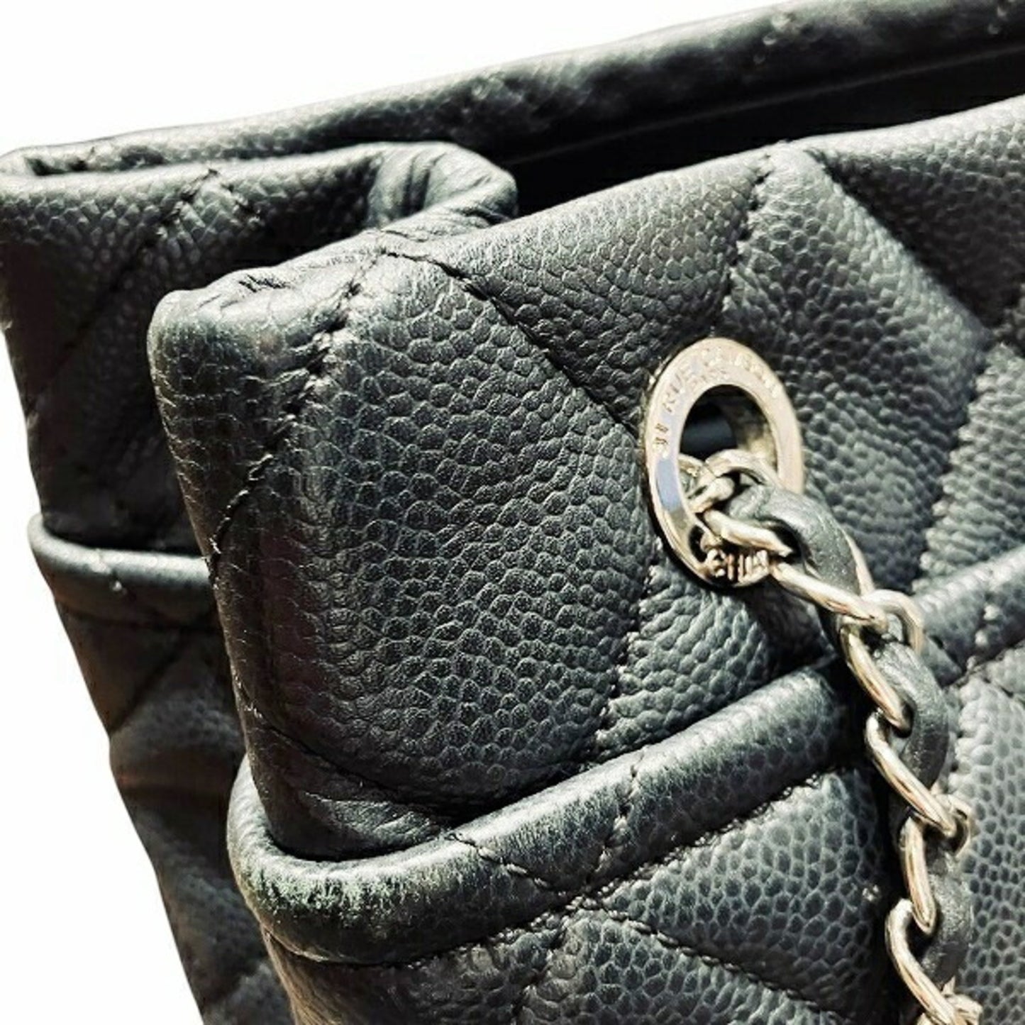 Chanel Matelasse Coco Mark A67294 Blue Label Shoulder Bag