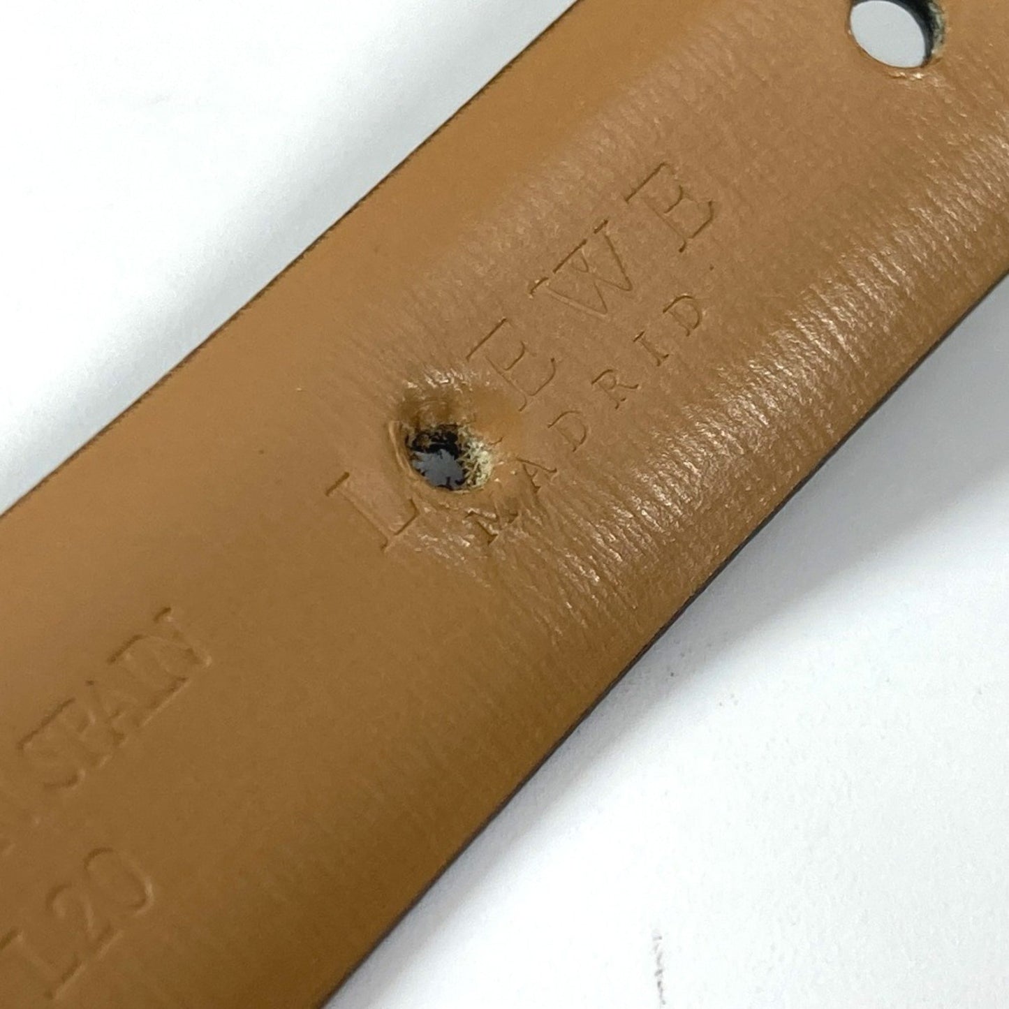 Loewe Logo Buckle Belt Leather