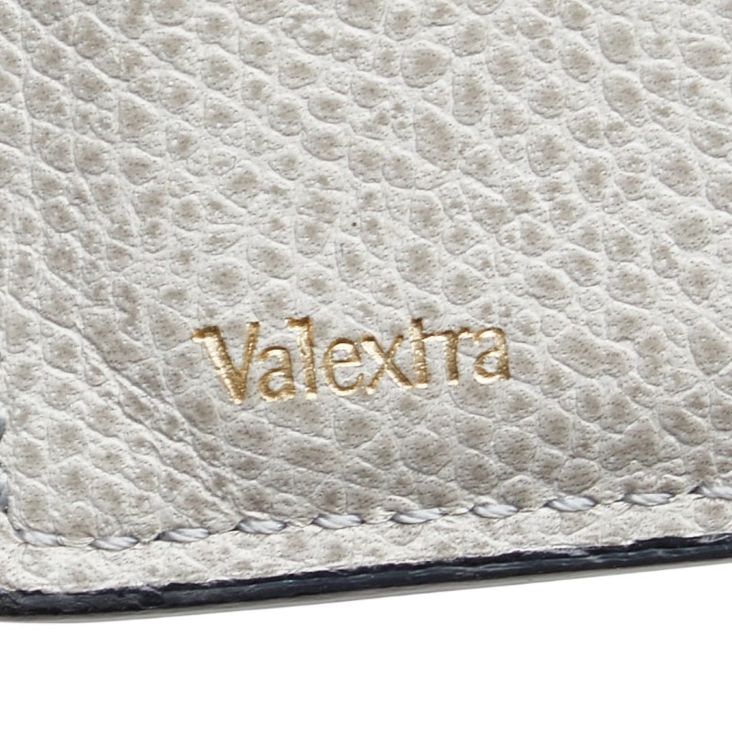Valextra Vertical 12 Card Long Wallet Billfold Grey Leather