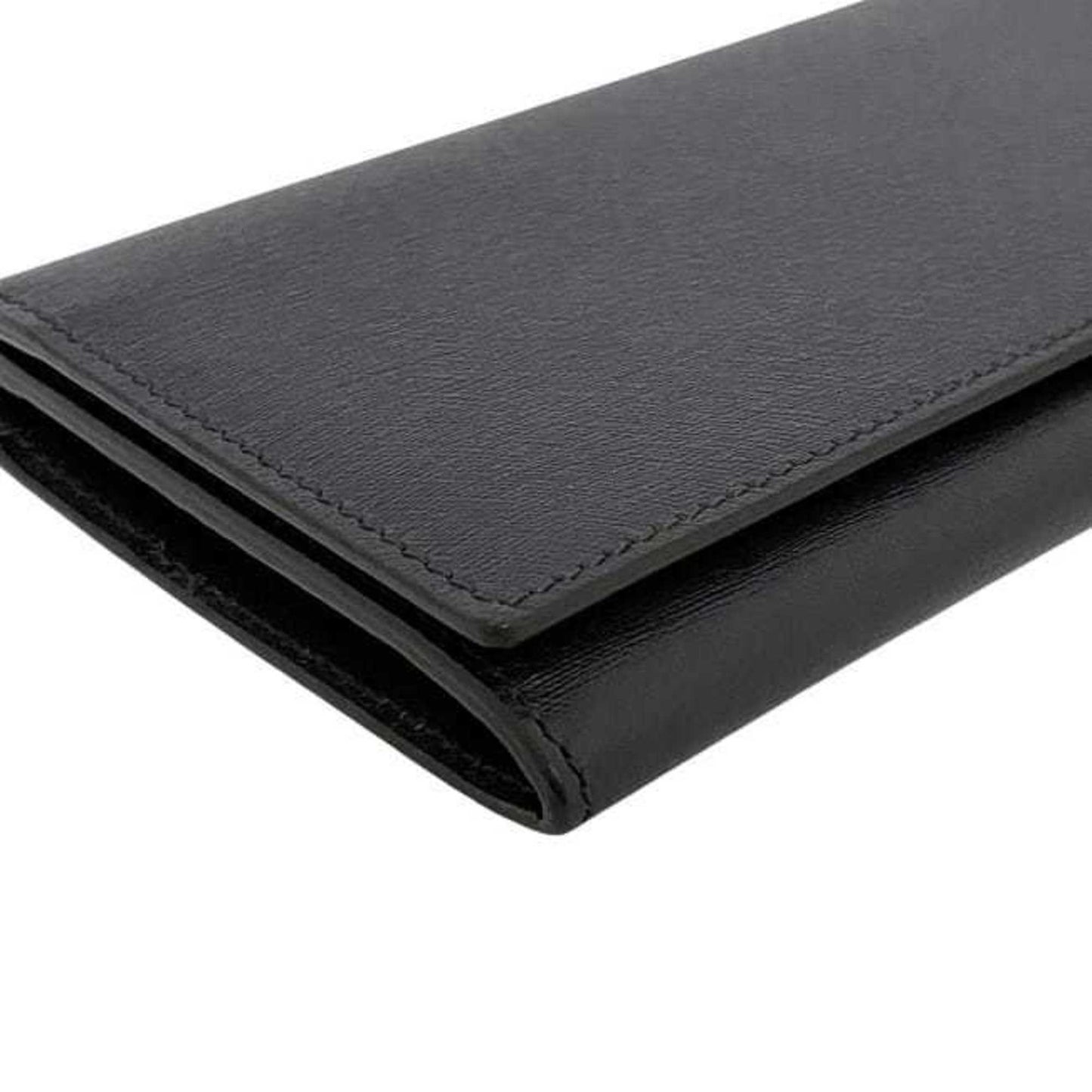 Dunhill Sidecar Leather Bifold Long Wallet (Ec-24011) In Black.