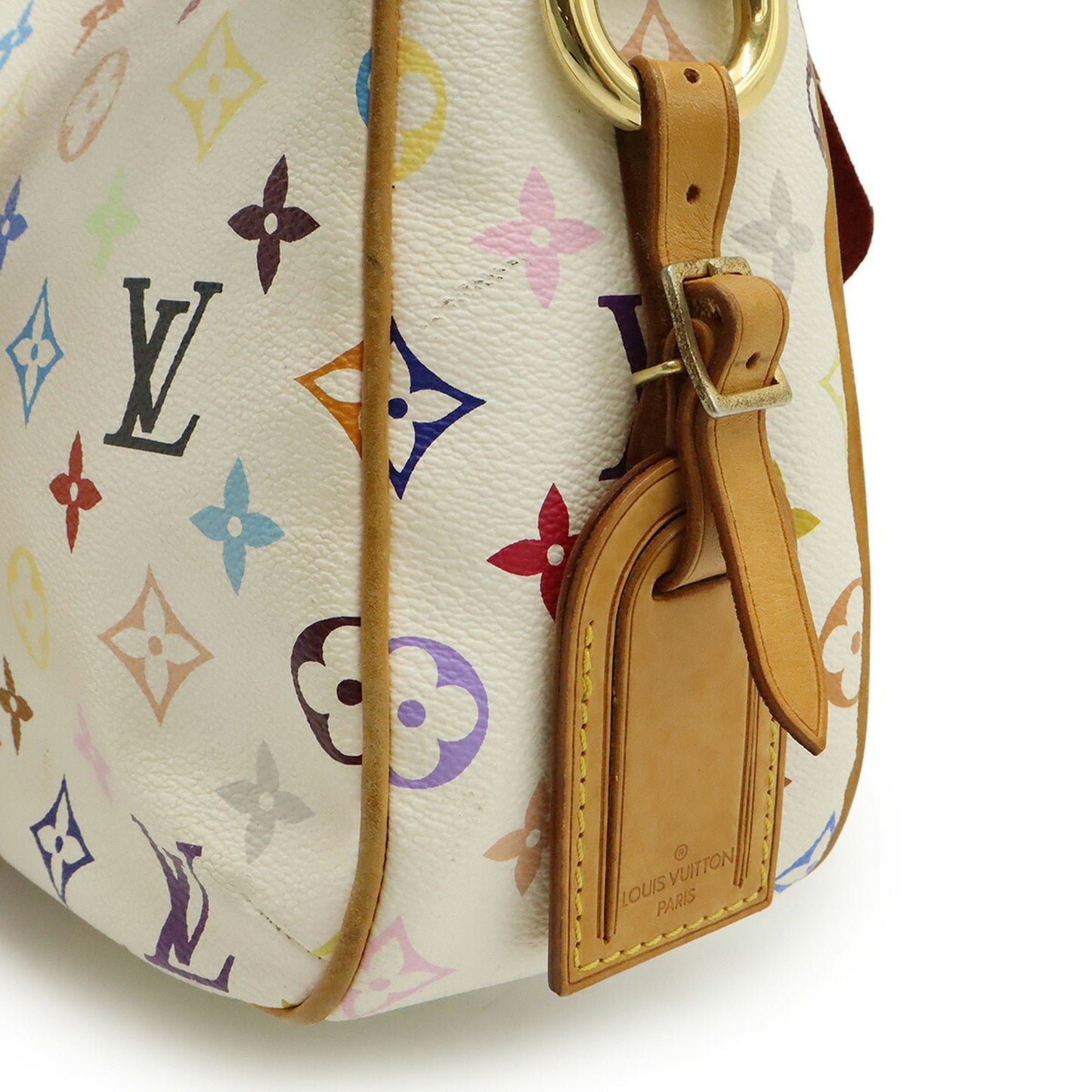 Louis Vuitton Monogram Multicolore Lodge Gm Shoulder Bag In Bron White