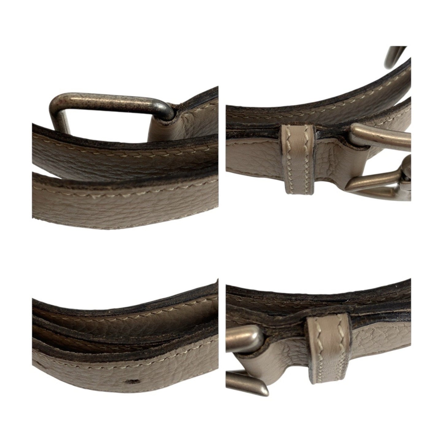 Hermes Etrivire Beige Togo Leather Belt