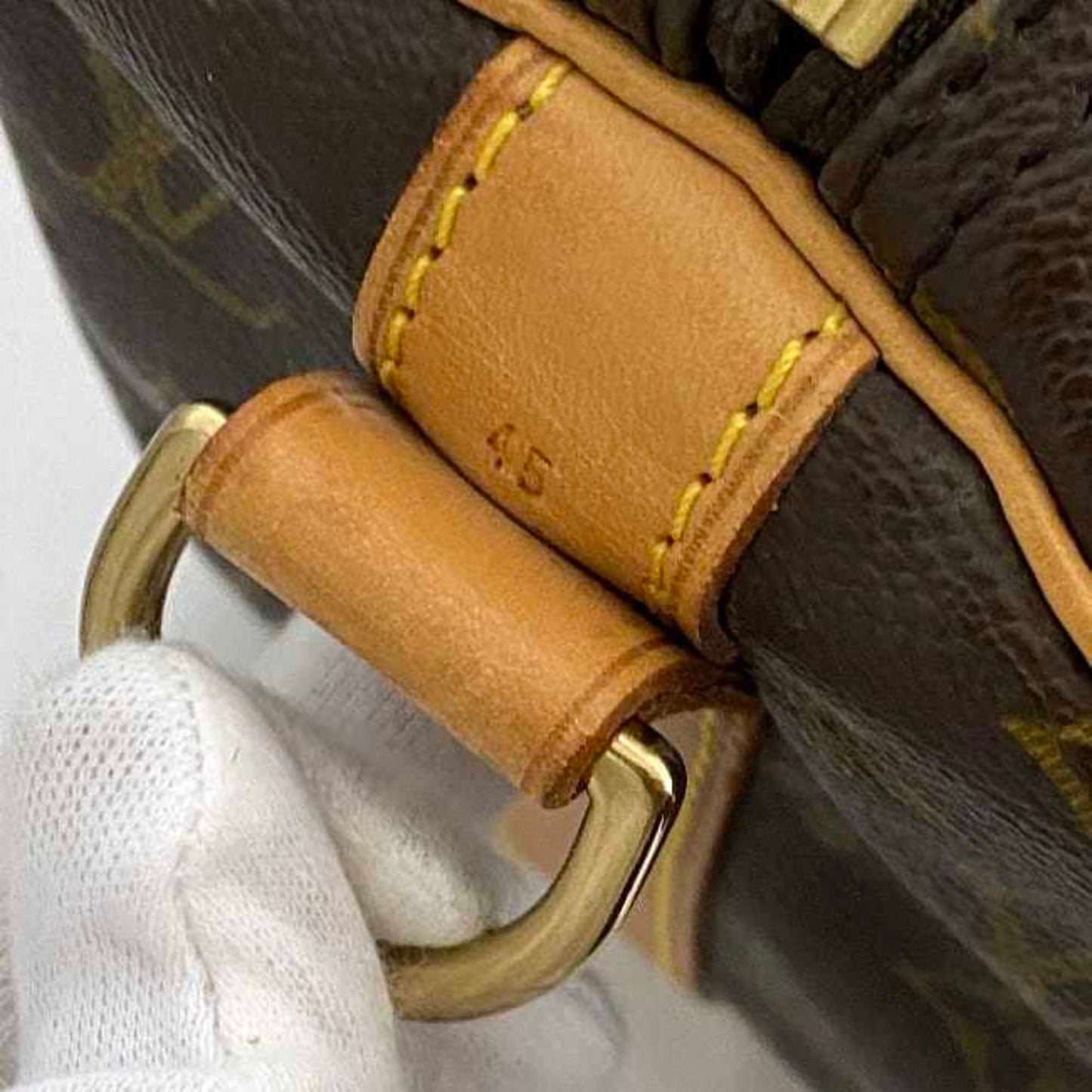 Louis Vuitton Boston Bag Keepall 45 Bandouliere Ec-23198 Brown Monogram M41418 Canvas Tanned