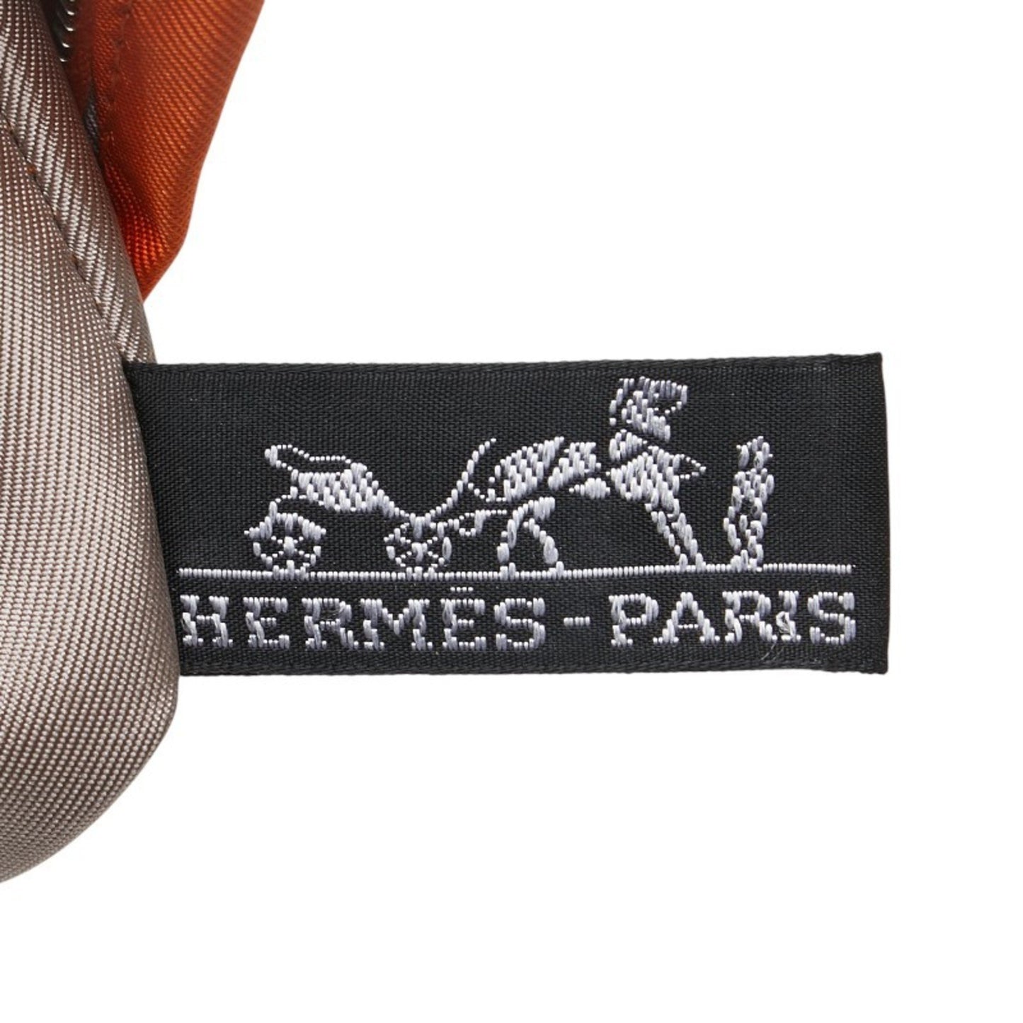 Hermes Silky City Pm Shoulder Bag Orange Silk Leather