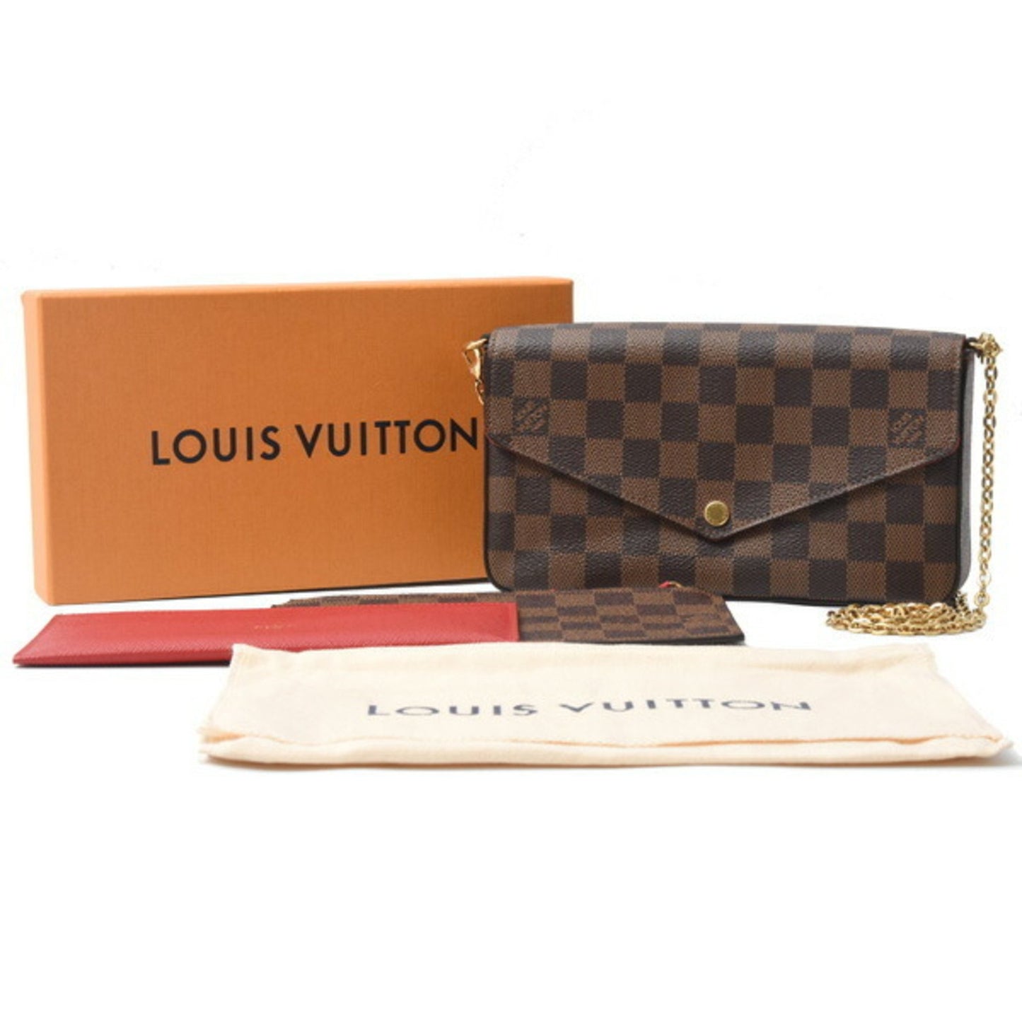Louis Vuitton Damier Pochette Felicie Chain Shoulder N40492