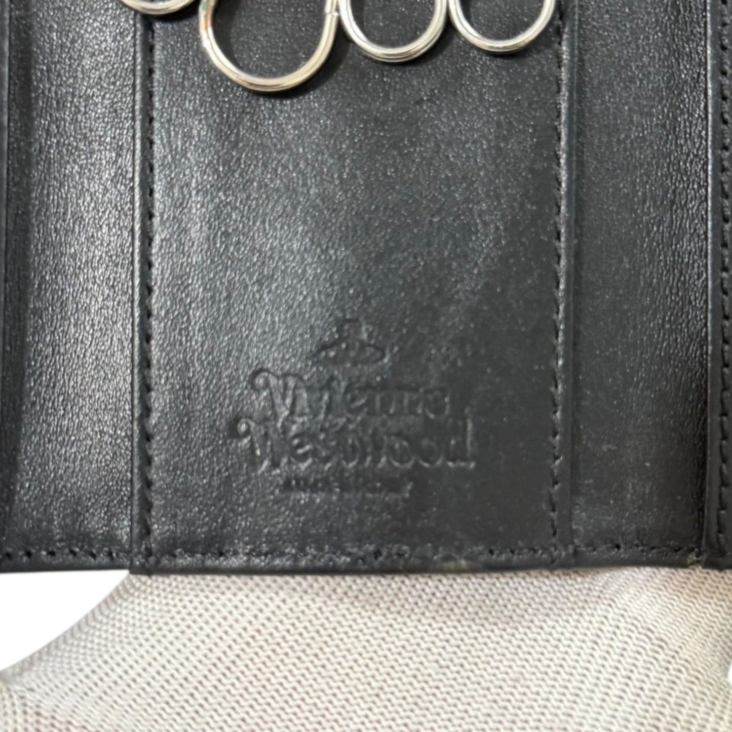 Vivienne Westwood Derby Check Orb Key Case In