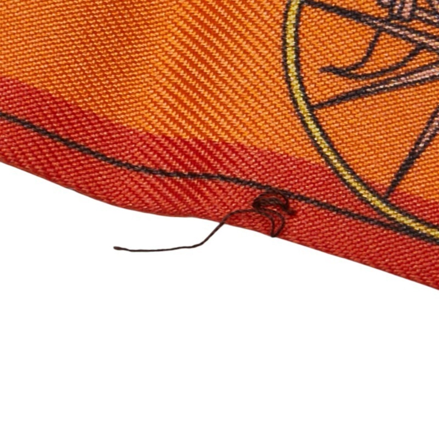 Hermes Twilly Les Voitures Nouvelles Evolution Of Carriages Scarf Muffler Orange Multicolor Silk