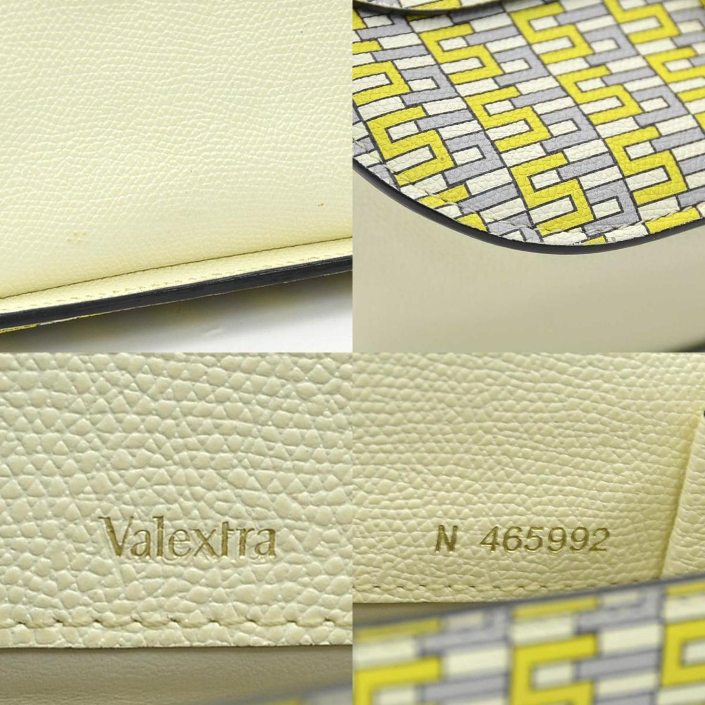 Valextra Iside Crossbody Leather Handbag/Shoulder Bag In Yellow