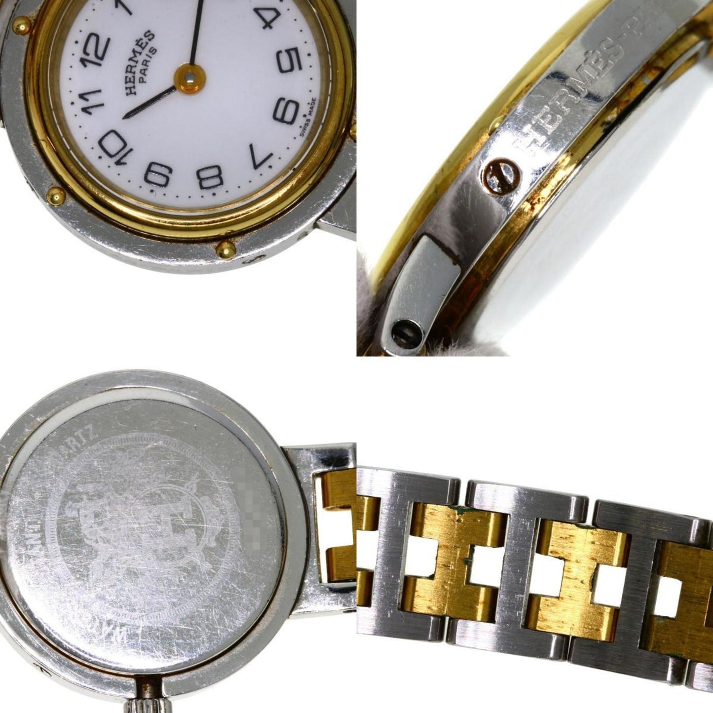 Hermes Clipper Watch Stainless Steel Ssxgp