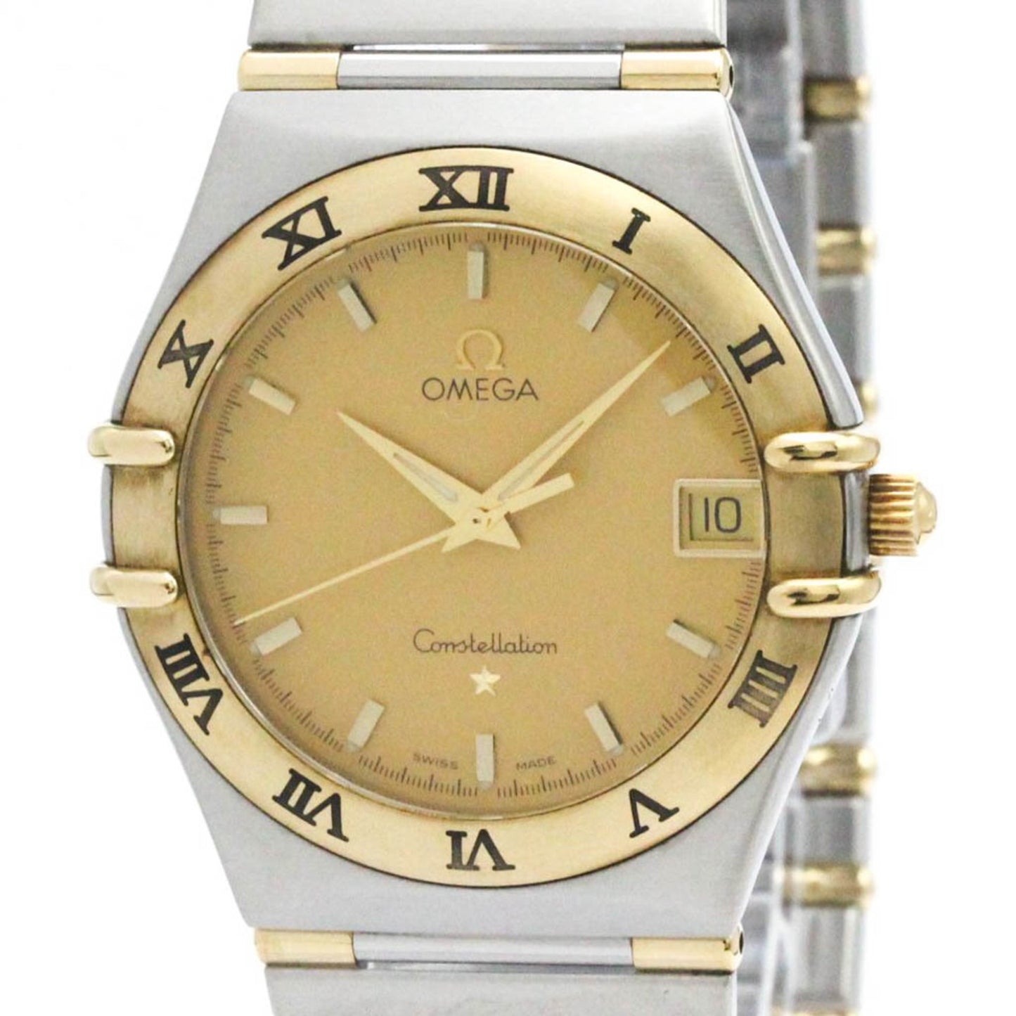 Omega Constellation 18K Gold Steel Quartz