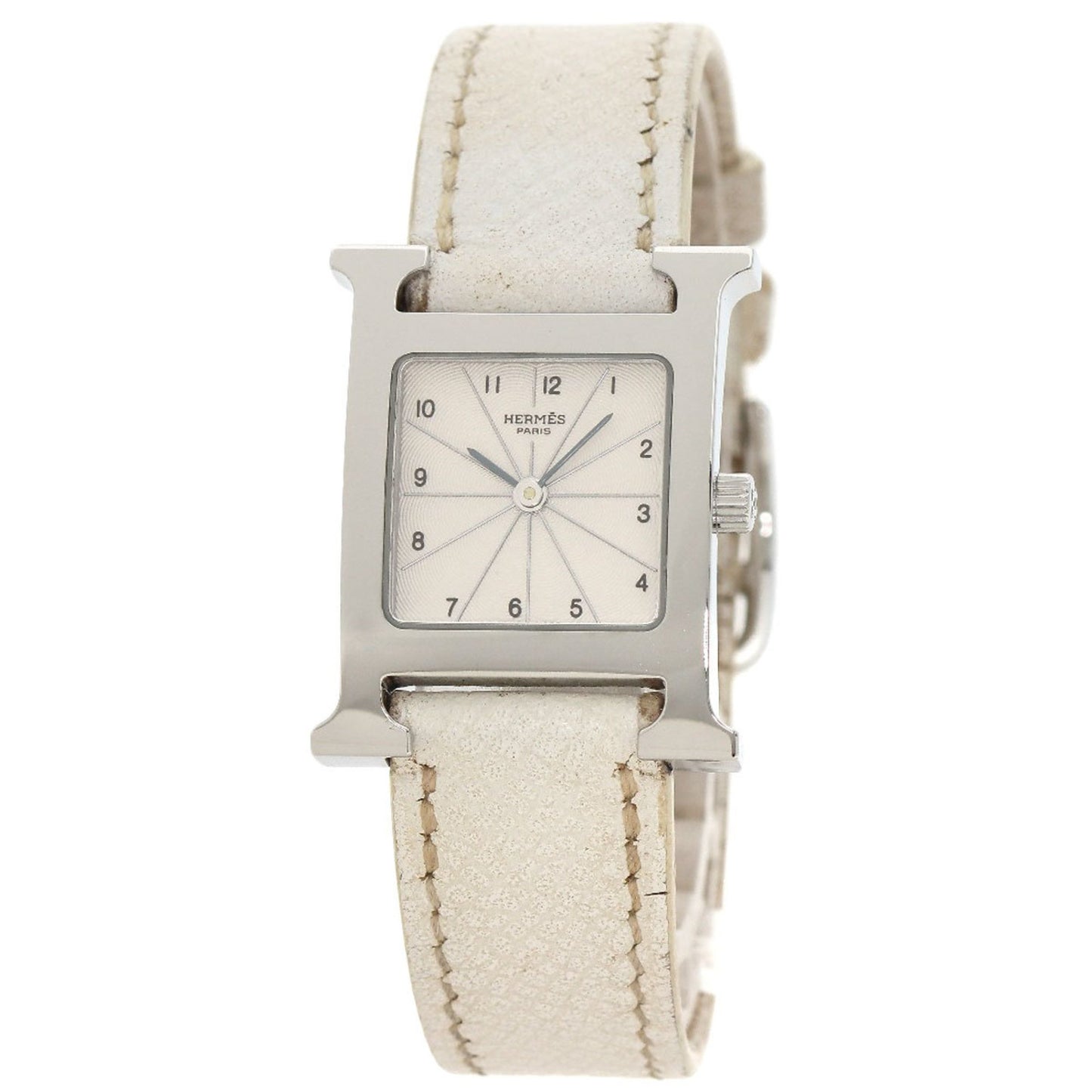 Hermes Hh1.210 H Watch Stainless Steel Leather