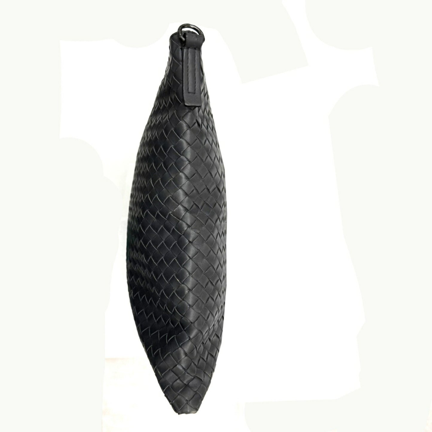 Bottega Veneta Intrecciato Shoulder Bag Grey