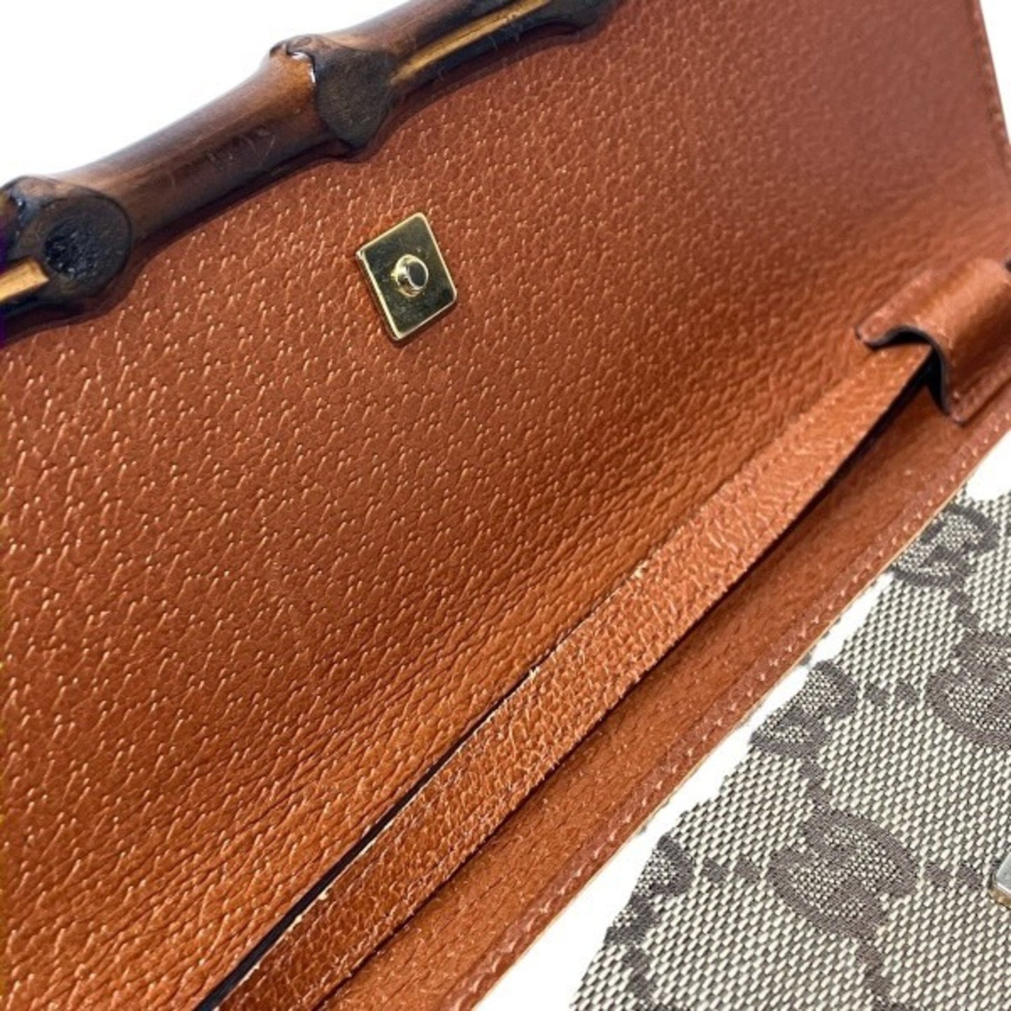 Gucci Bamboo 117594 Gg Canvas Shoulder Bag