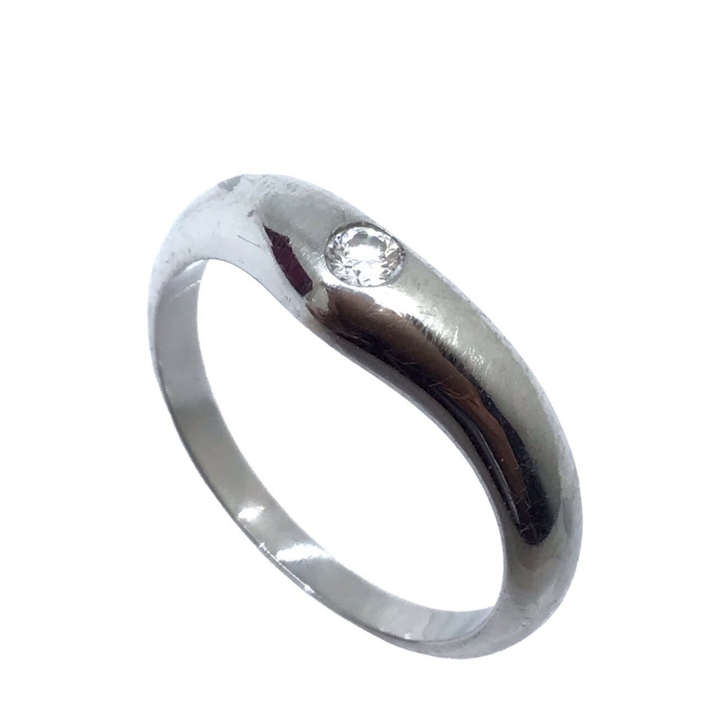 Bvlgari Bulgari Corona Ring Pt950 Platinum Diamond #9.5 Fashion Engagement