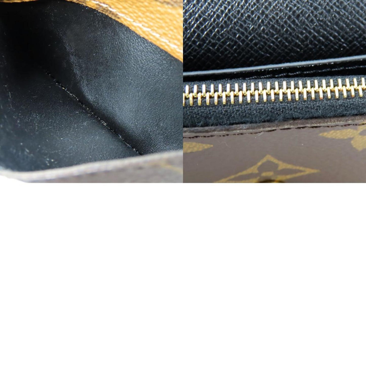 Louis Vuitton Bi-Fold Wallet Portefeuille Rosalie M82333 Monogram Reverse Brown Compact Accessory
